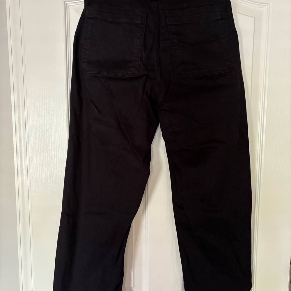 EUC Everlane Straight Leg Crop Black Size 4 - Picture 3 of 4